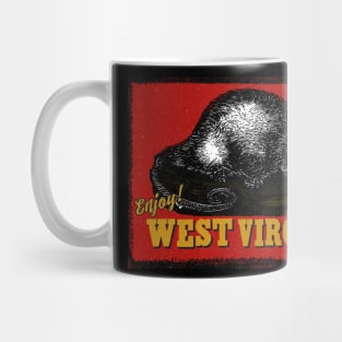 Vintage West Virginia Tourist Mug